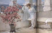 Alma-Tadema, Sir Lawrence Her Eyes Are with her Thoughts and They Are Far Away (mk23)